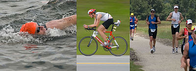 Tri swim bike run